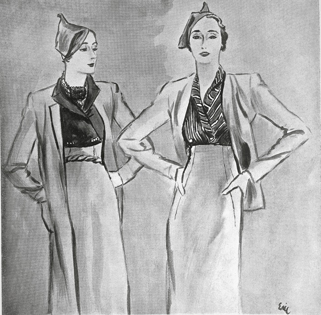 Page from Vogue, Drawings by Karl Erickson, April 1932