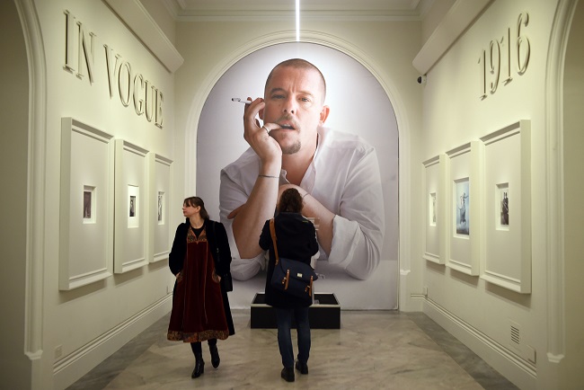 LONDON, ENGLAND - FEBRUARY 10:  Journalists attend the press preview for 'Vogue 100: A Century of Style' exhibiting the photographs that has been commissioned by British Vogue since it was founded in 1916 at National Portrait Gallery on February 10, 2016 in London, England.  (Photo by Stuart C. Wilson/Getty Images)